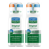 SmartMouth Original Zinc rince-bouche, bouteille ouverte, fraîcheur immédiate prête à l'emploi.
