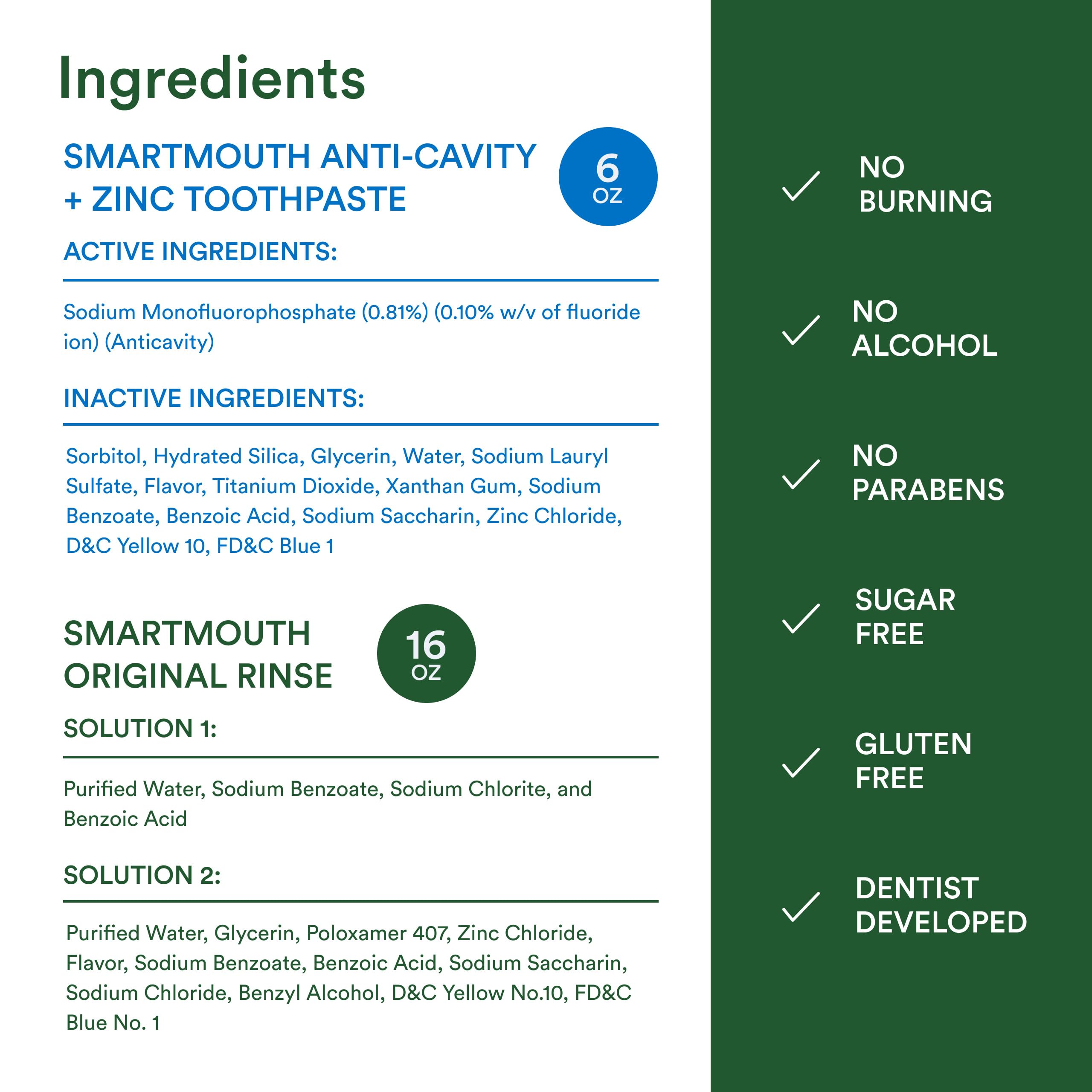 Sourire plus frais grâce au duo SmartMouth dentifrice et rince-bouche