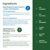 Sourire plus frais grâce au duo SmartMouth dentifrice et rince-bouche