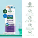 SmartMouth utilisation-bouche-rincage: hydrate et apaise l'irritation buccale