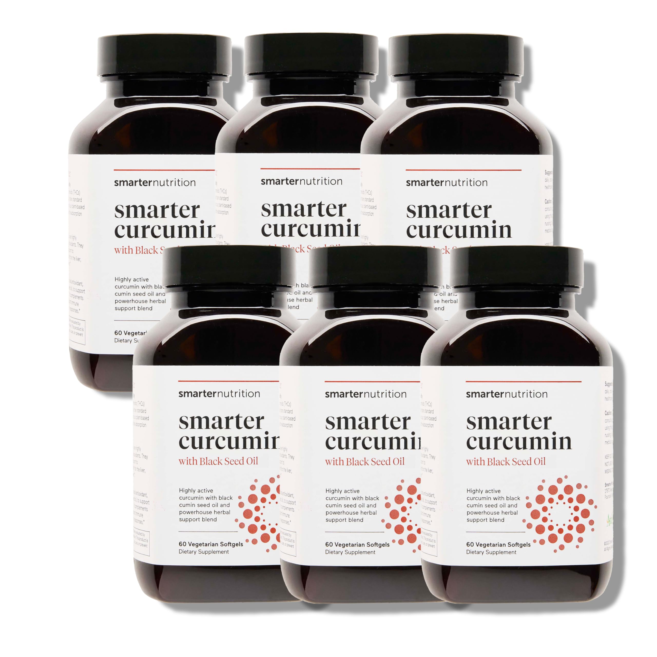 SMARTERNUTRITION Curcumin Softgels, bouteille, soutien potentiel au bien-être quotidien.