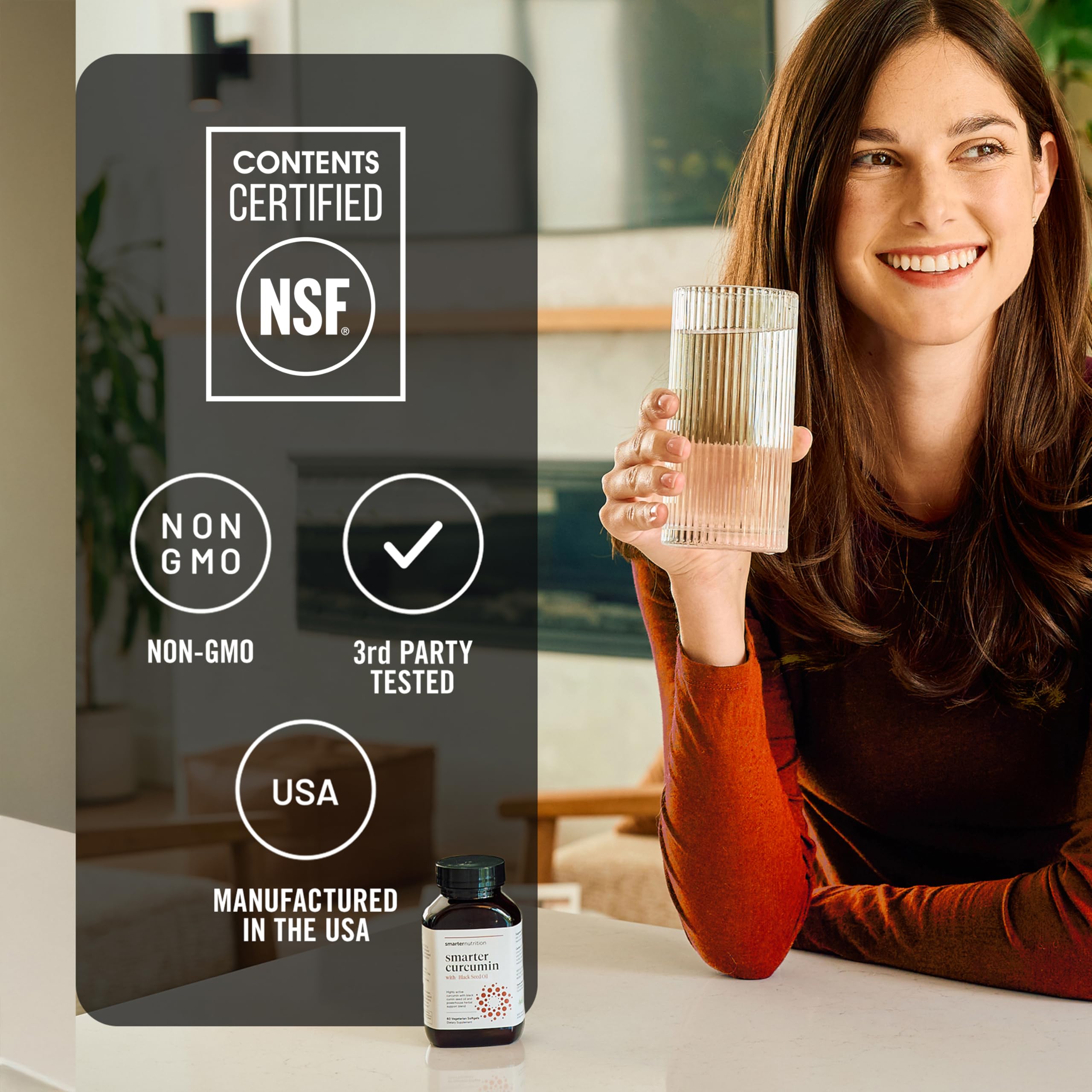 SMARTERNUTRITION Curcumin Softgels astragin, absorption améliorée dans l’intestin.