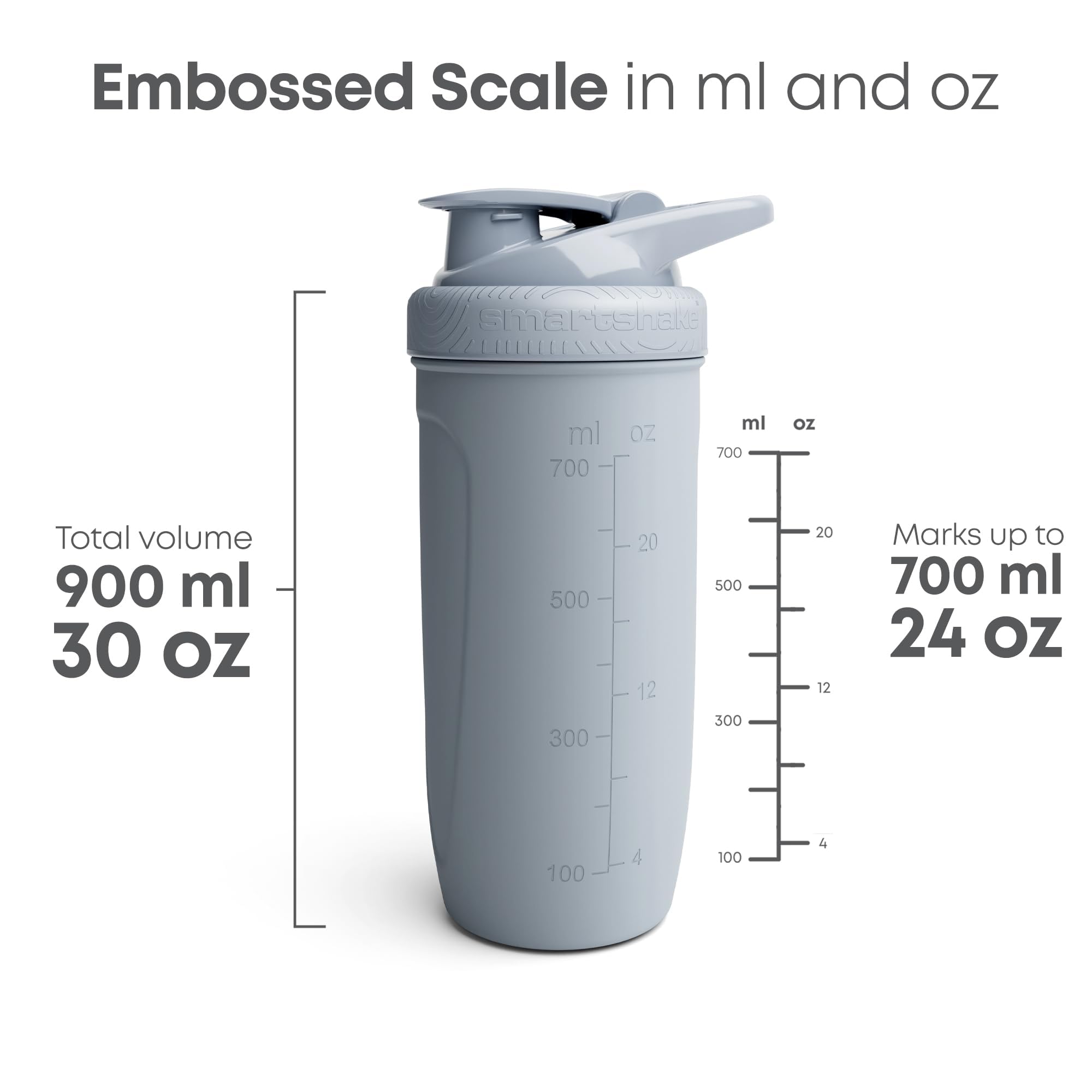 Smartshake Batman – mesures gravées sur le corps facilitant les dosages