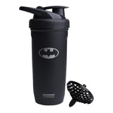 Smartshake Bouteille Inox 900 ml avec logo Batman, idéale pour l'entraînement et l'hydratation.