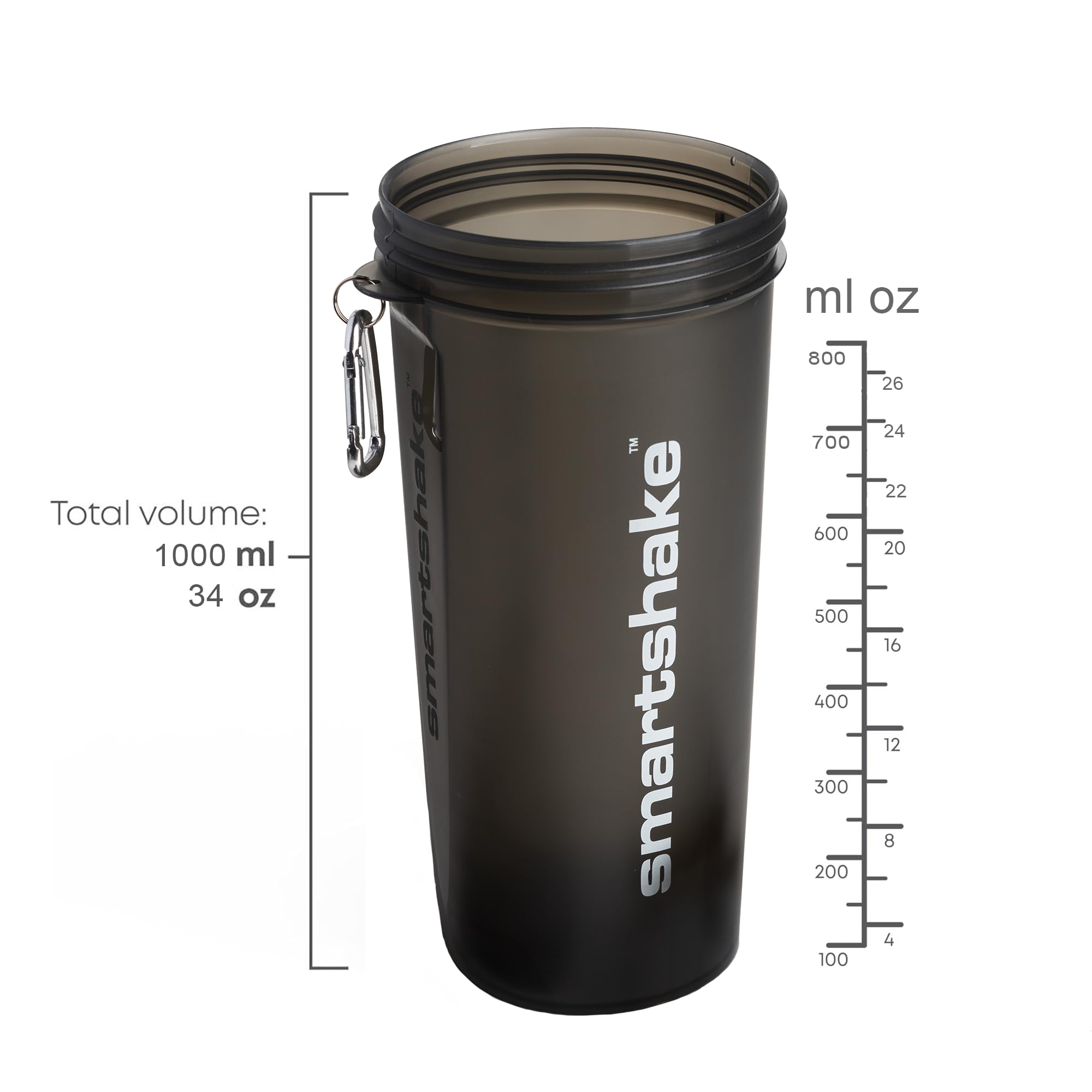 Smartshake Lite 4-pack, filet mélangeur intégré pour shake lisse.