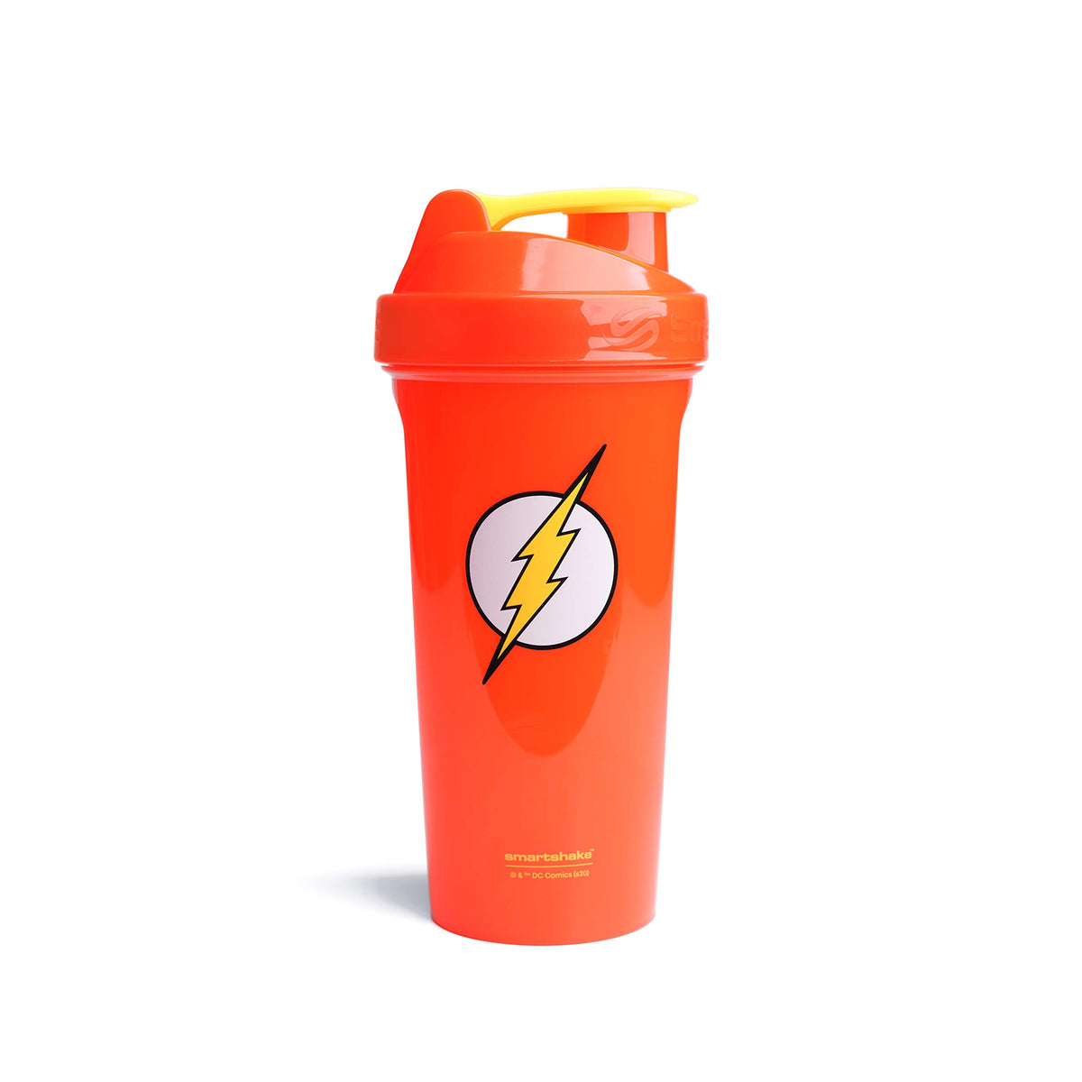 Smartshake Lite avec logo Flash, gourde légère idéale pour shakes protéinés.