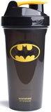 Gourde Smartshake Lite avec logo Batman, légère et pratique pour vos shakes en déplacement.