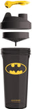 Gourde Smartshake Lite arborant l’emblème Justice League, idéale pour hydratation et mélange après l’effort.