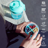 Smartshake Original 2GO, bouchon étanche évitant les fuites pendant le transport.