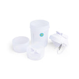 Smartshake Original 2GO avec rangements séparés, parfait pour snacks et suppléments.
