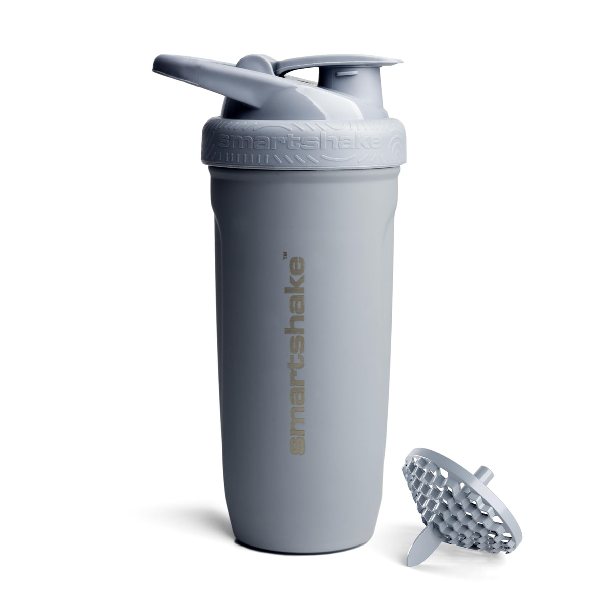 Smartshake Reforce bouteille shaker en acier 900 ml, pratique et robuste.