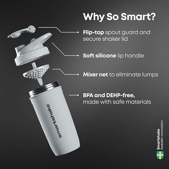 Smartshake Reforce ouverture large pour remplissage et nettoyage faciles