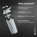 Smartshake Reforce ouverture large pour remplissage et nettoyage faciles