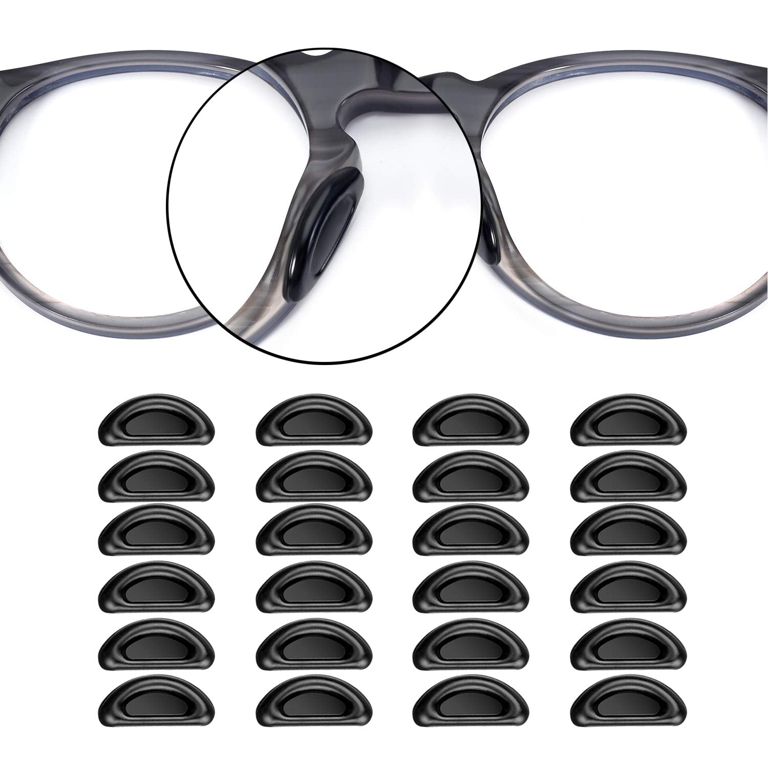 SMARTTOP coussinets nez lunettes noir dans une boîte pratique prête à l'emploi