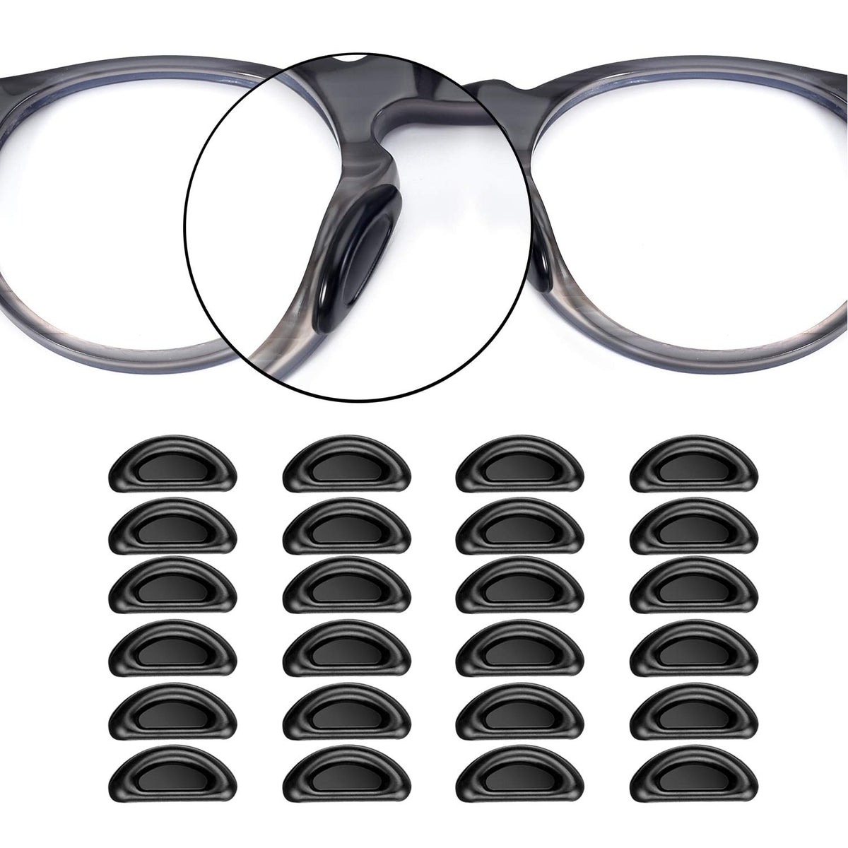 SMARTTOP coussinets nez lunettes noir dans une boîte pratique prête à l'emploi