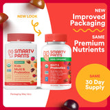 Gomme SmartyPants Organics enfant goût orange vitamine C pour énergie douce.