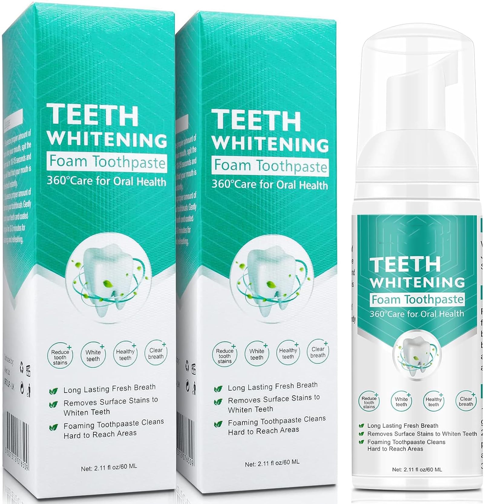 Smddx dentifrice mousse dans un tube pour un brossage fluide et agréable