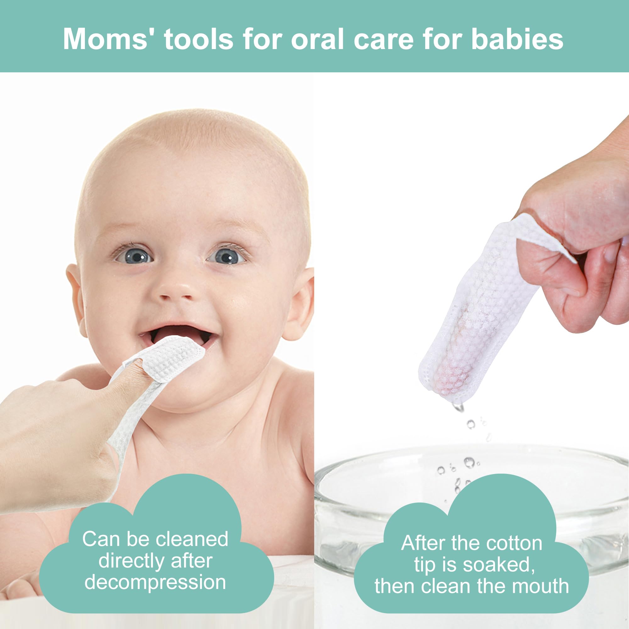SmilBoxy Gant-bébé jetable: hygiène rapide et pratique pour le nettoyage