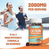 SmildeHeal Gommes Cannelle Ceylon – texture fruitée et gourmande, prête à consommer.