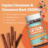 SmildeHeal Gommes Cannelle Ceylon – liste d'ingrédients mettant en avant le chromium.