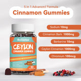 SmildeHeal Gommes Cannelle Ceylon – pack-shot sur plan de travail.