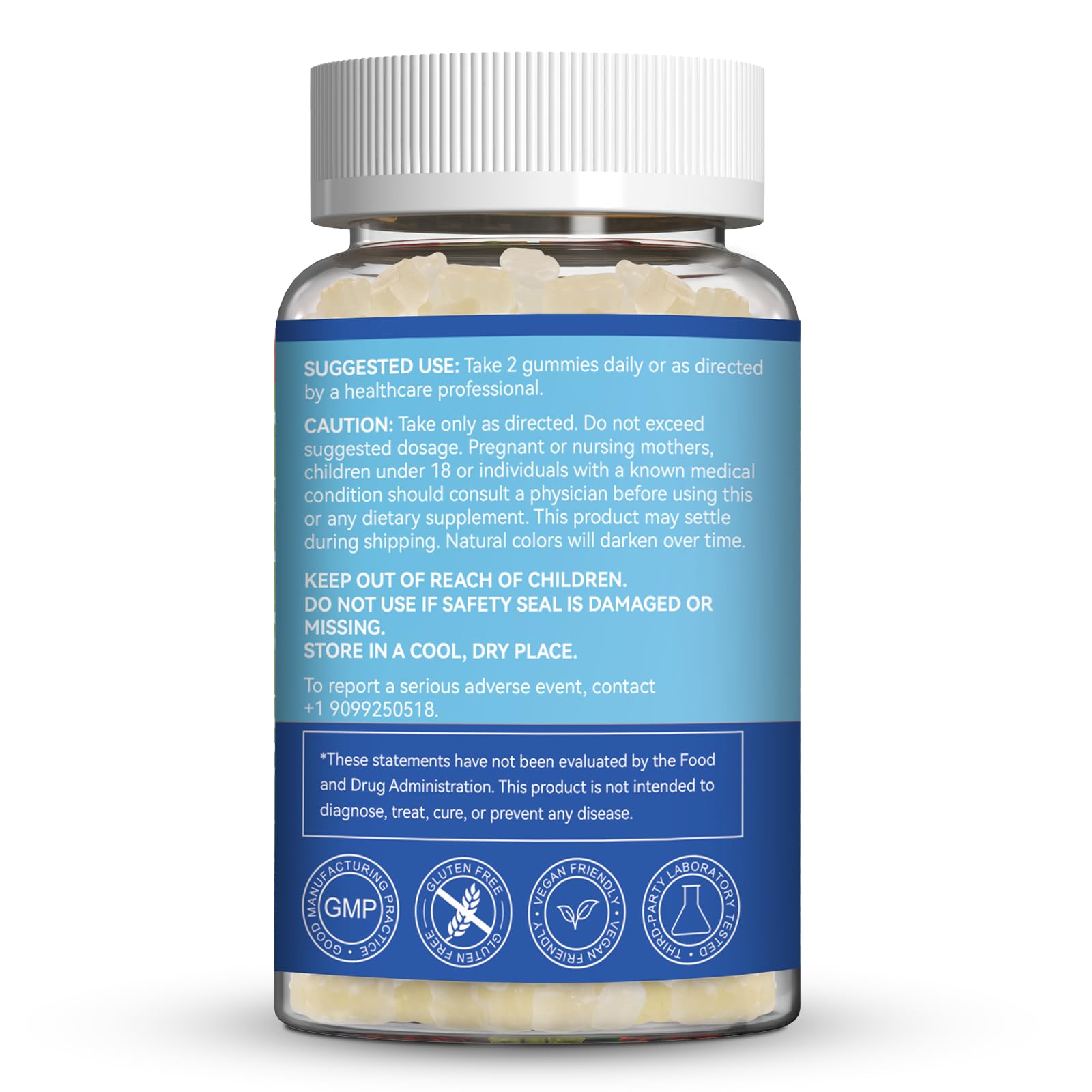 SmildeHeal L-Lysine gommes, flacon 60 gommes pour une dose mensuelle simple