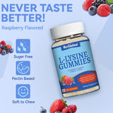 SmildeHeal L-Lysine gommes, goût framboise naturel pour une expérience agréable