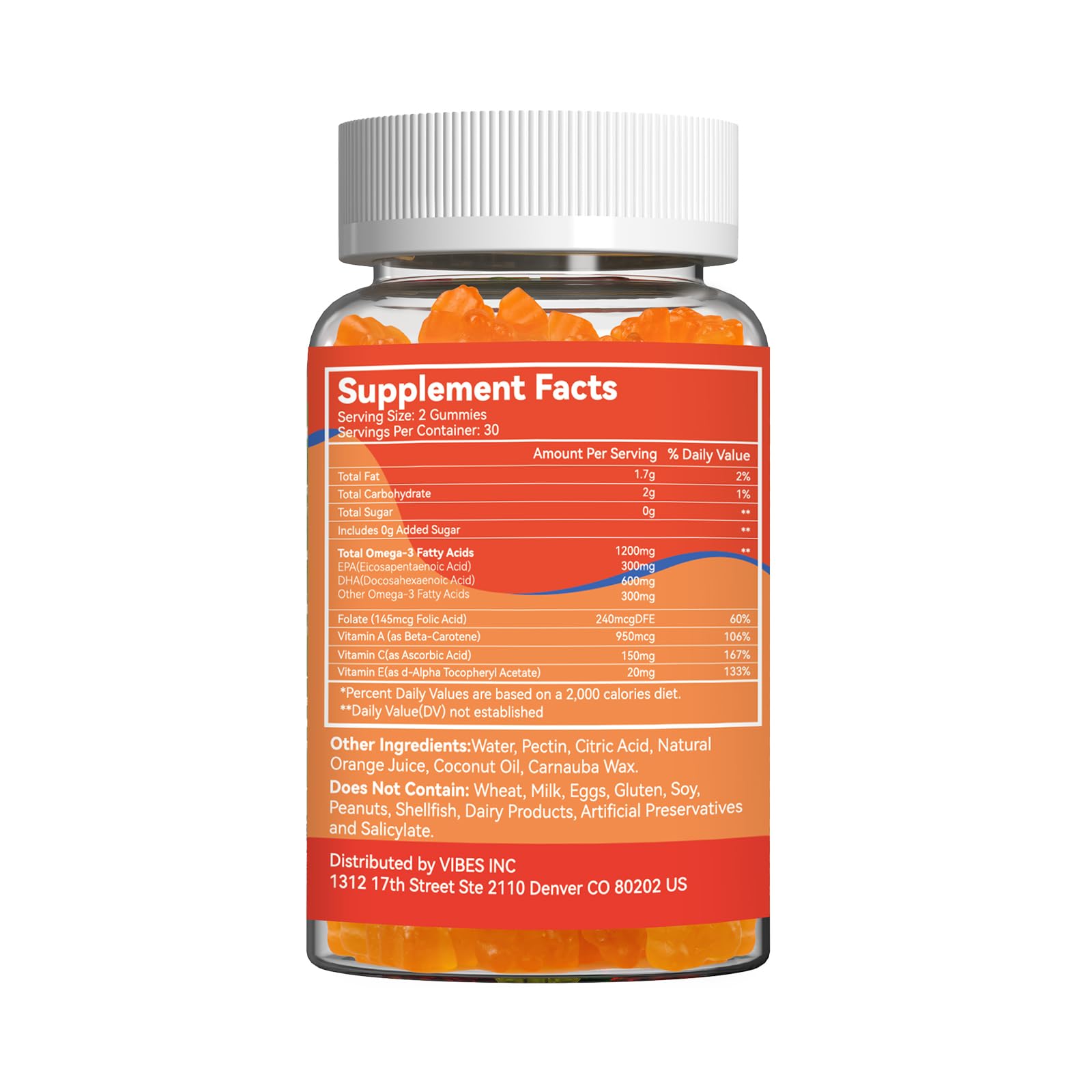 Gommes SmildeHeal Omega3 goût fruité – plaisir quotidien.