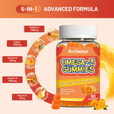 Gommes SmildeHeal Omega3 ingrédients – sans allergènes courants.