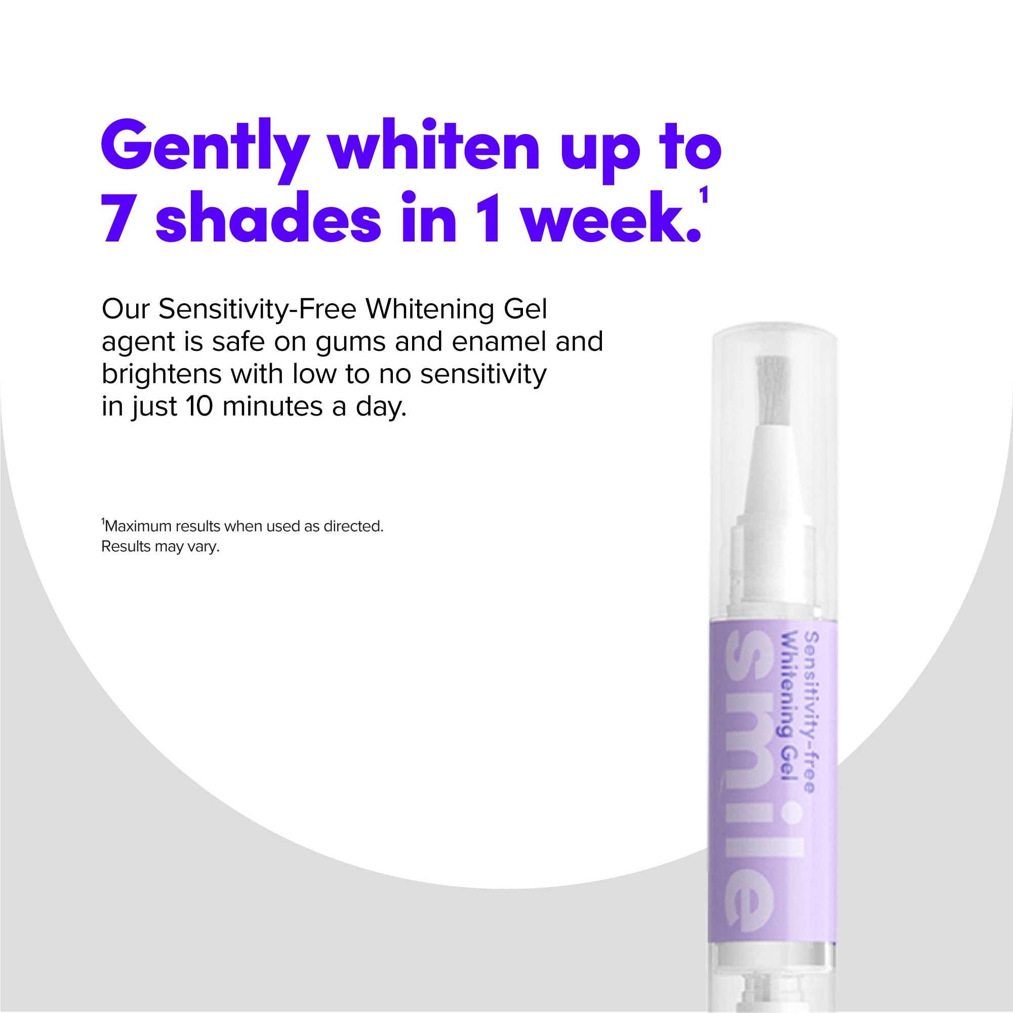 Gel soin émail SmileDirectClub 4 ml, aide après-blanchiment pour préserver l'émail.