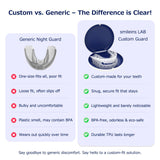 Smileins Lab garde-dent 1,5 mm, ajustement sur mesure et confort.