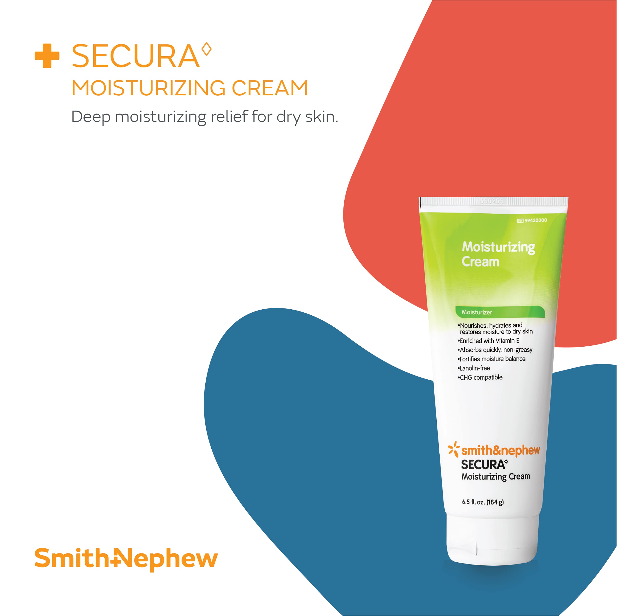 Application de la crème SECURA sur la main, texture légère et non grasse.