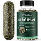 SMNutrition 50 mg sulforaphane en bouteille, pratique pour usage quotidien.