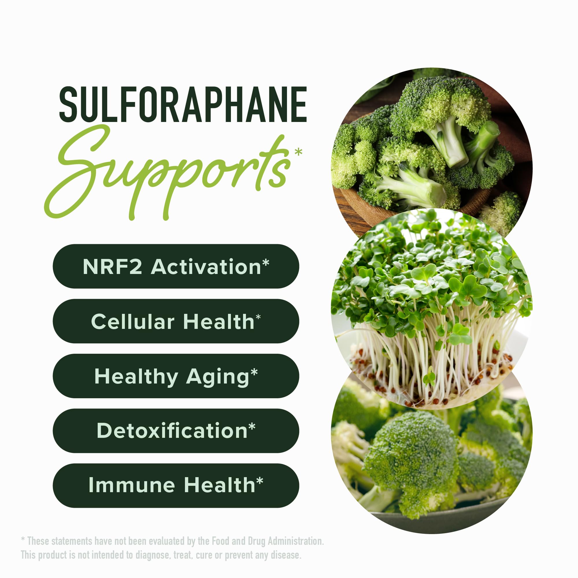SMNutrition capsule sulforaphane activé, facile à avaler pour routine.