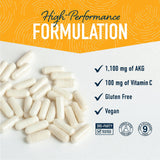 SMNutrition AKG Étiquette: détail des ingrédients et dosage pour une utilisation éclairée.