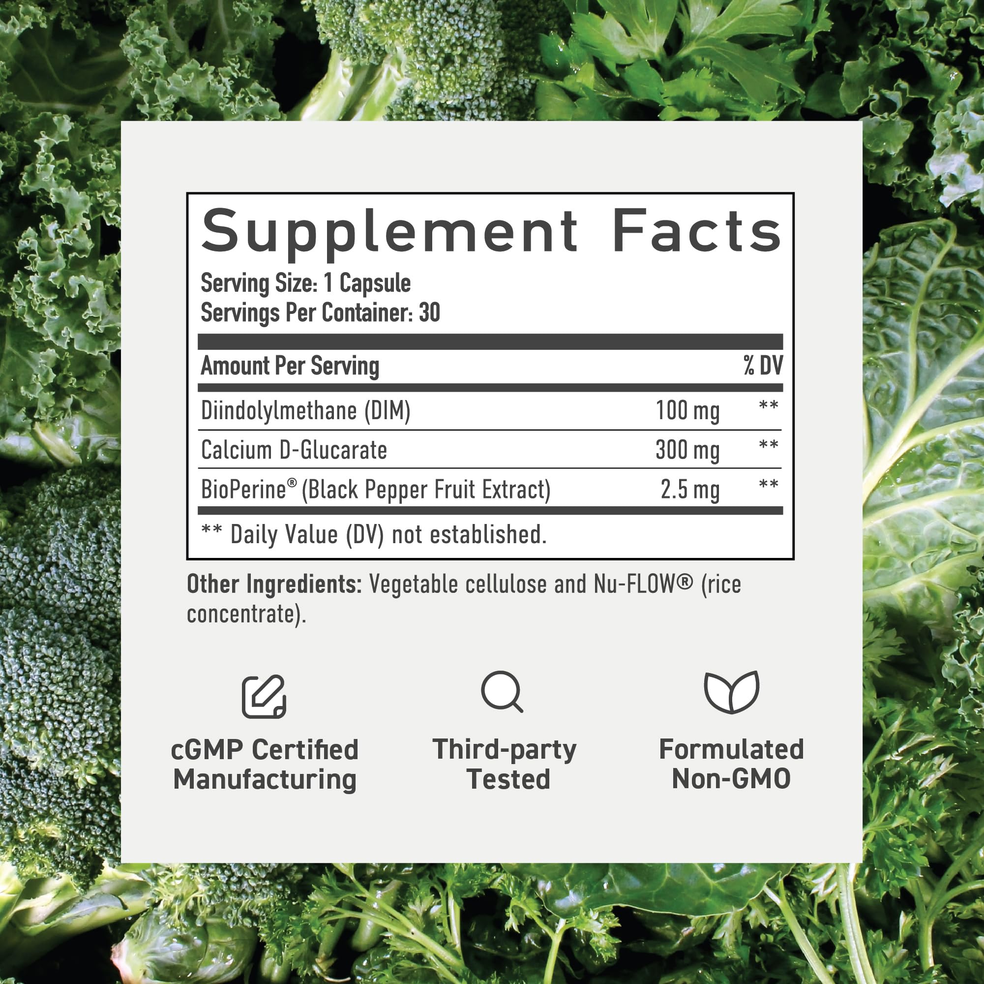SMNutrition Calcium D-Glucarate DIM – Détox hépatique et soutien potentiel du foie.