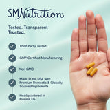 SMNutrition GLP-1 Support – probiotiques, 5 milliards pour digestion équilibrée.