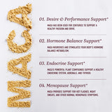 Gommes SMNutrition Maca, équilibre hormonal potentiel pour femmes et hommes, avec extrait 4:1.