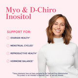 Tableau visuel quotidien SMNutrition Myo-Inositol et D-Chiro Inositol pour le cycle.