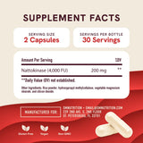 Capsules SMNutrition nattokinase pleines – couleur uniforme et format pratique.