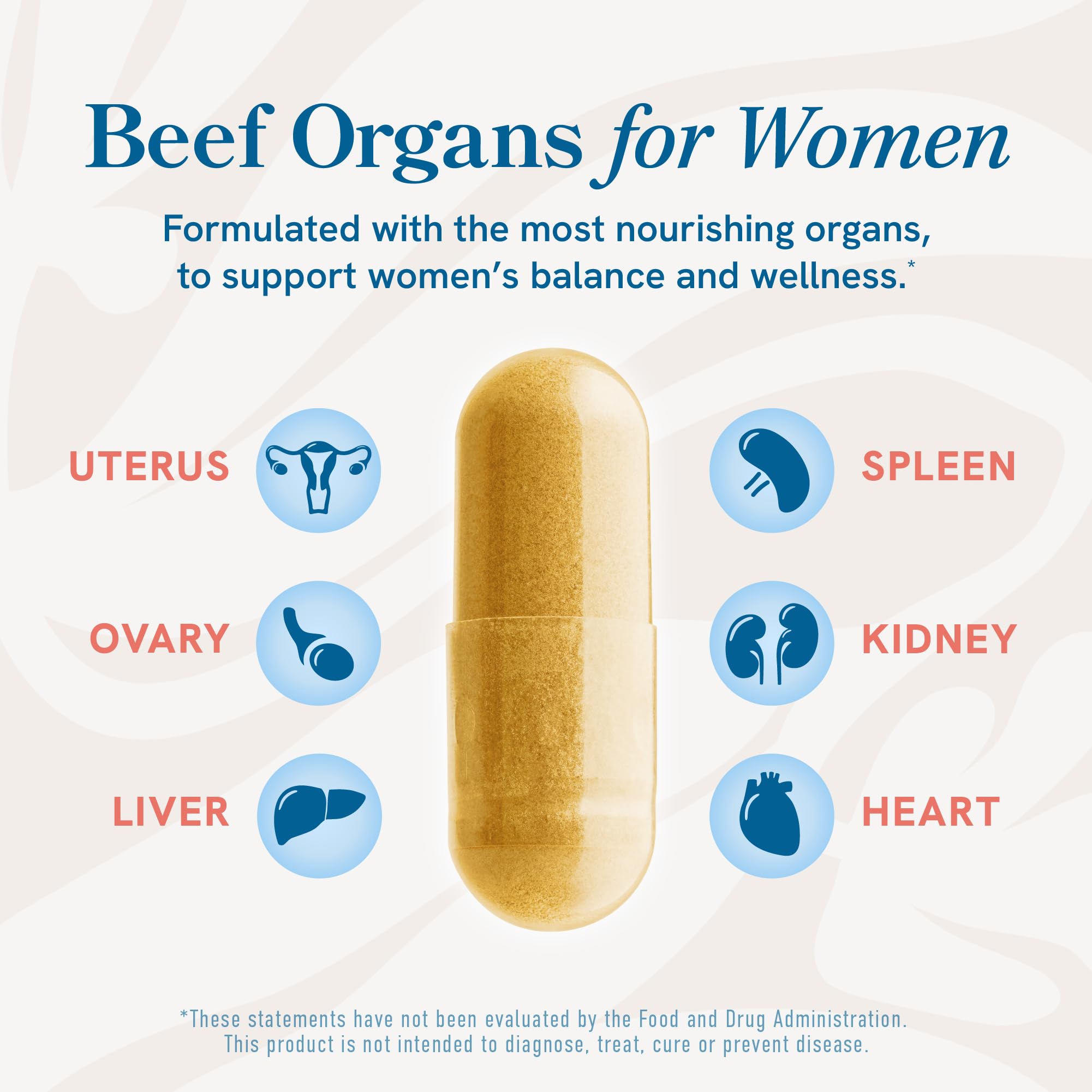 SMNutrition Bœuf Organes pour femmes — capsules, format pratique pour habitudes quotidiennes