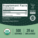 SMNutrition soutien thyroïde avec iode liquide, format pratique et certifié biologique.