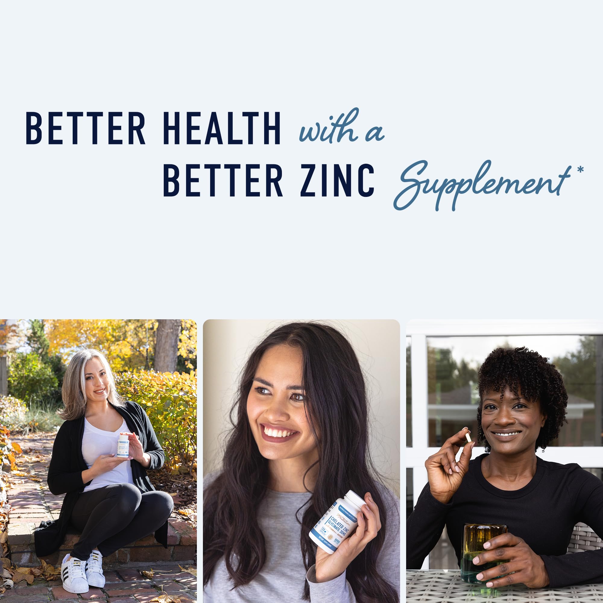 SMNutrition Zinc Chelaté Bisglycinate 30 mg — routine quotidienne recommandée.