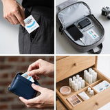 SmoTecQ rangement compact et lingettes pratiques en deplacement.