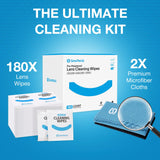 SmoTecQ deux chiffons microfibre ultra-doux 6x7 pouces pour polissage precis.