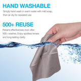 Lingette SmoTecQ microfibre pour appareil photo, clarifie les lentilles.