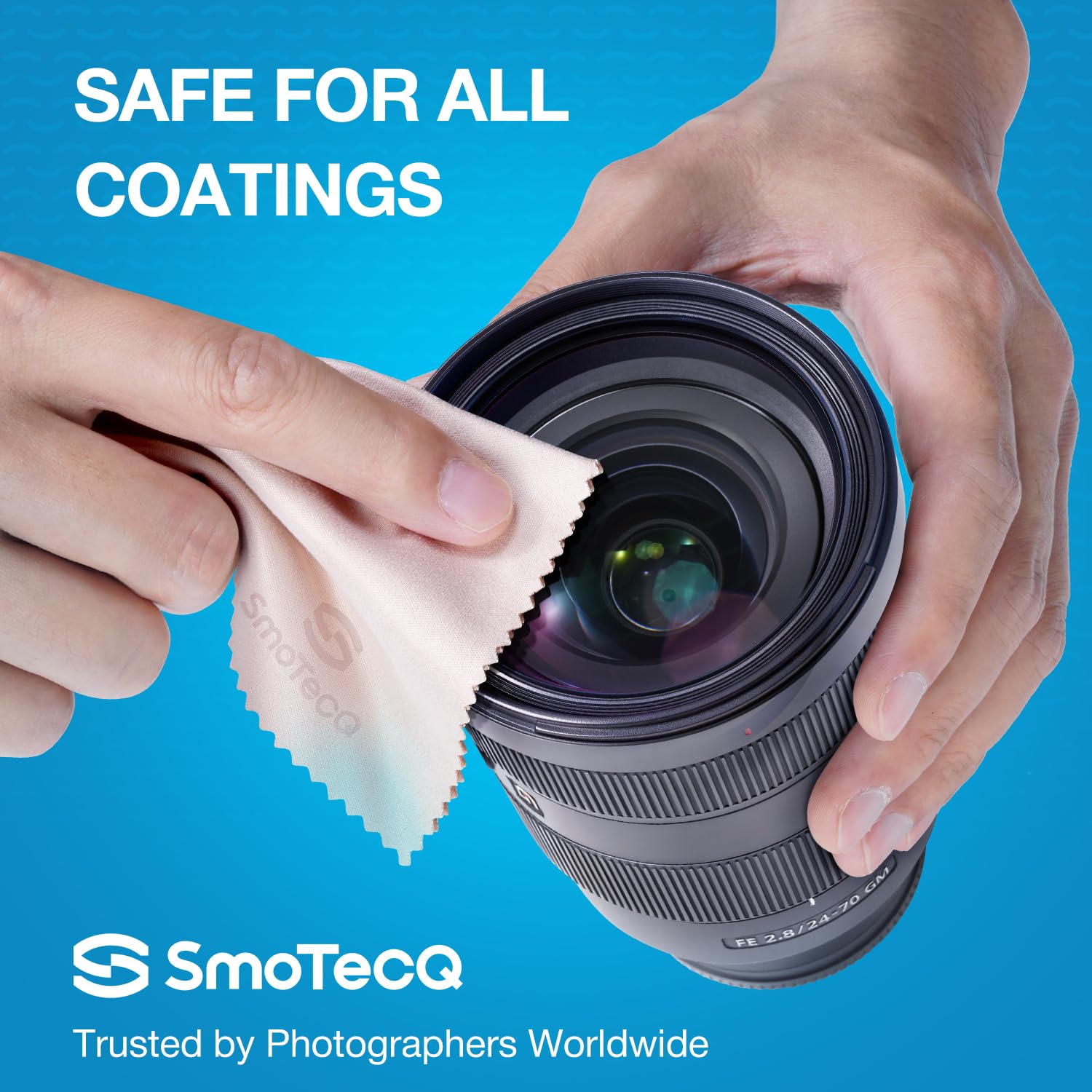 Lingette SmoTecQ microfibre pour smartphone, élimine les traces.