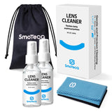 SmoTecQ lunettes kit nettoyage avec bouteilles 2oz, parfait pour usage nomade.