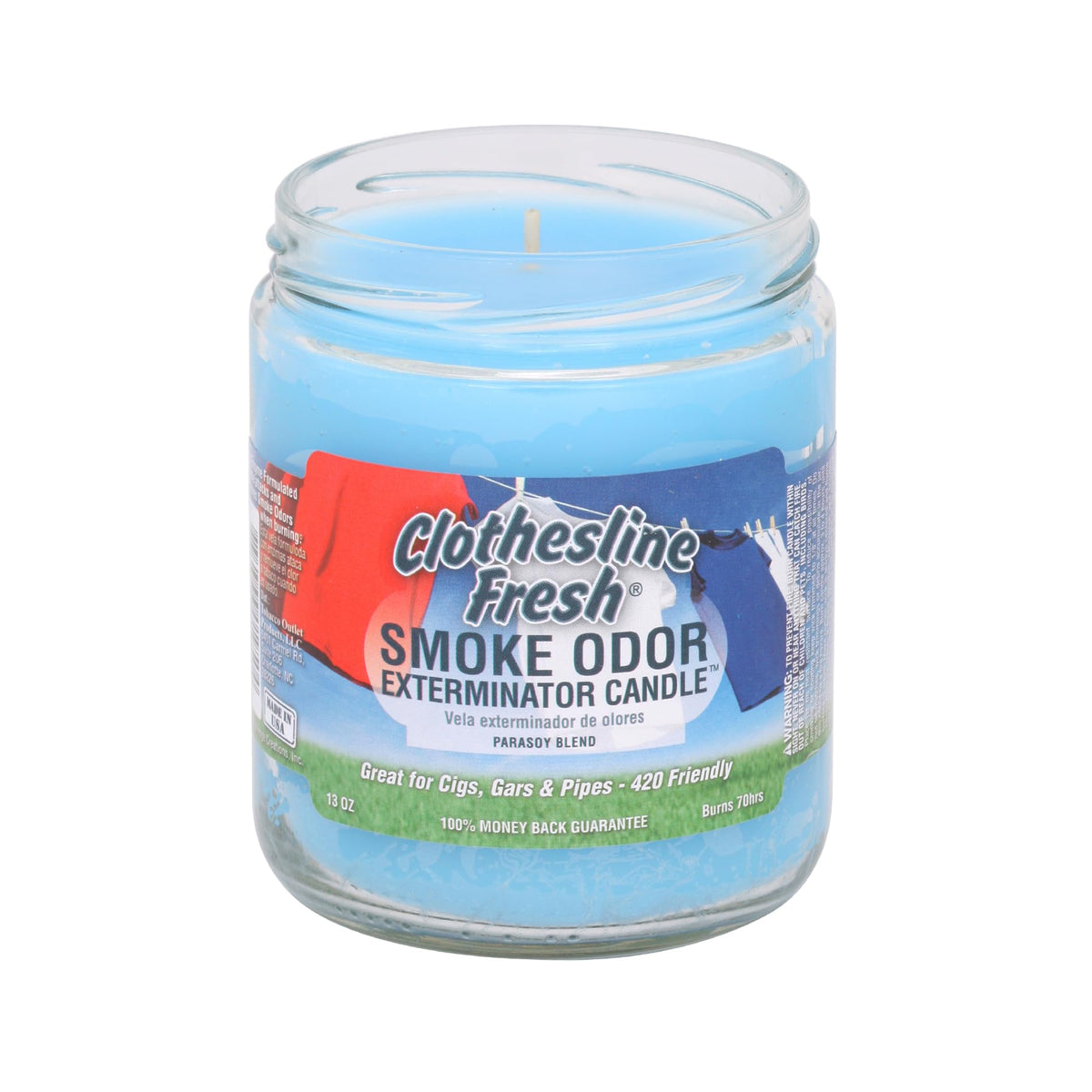 Bougie Smoke Odor Exterminator 13oz, Fraîcheur linge, réduction des odeurs domestiques.
