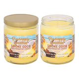 Bougie Smoke Odor Exterminator parfum Ananas et Noix de Coco, lutte contre les odeurs de fumée.